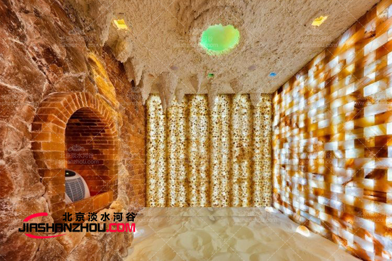 常德室內(nèi)沙療鹽療房鹽墻鹽磚巧妙設(shè)計案例