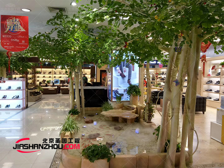 運(yùn)用人造仿真樹(shù)裝飾的空間效果如此浪漫