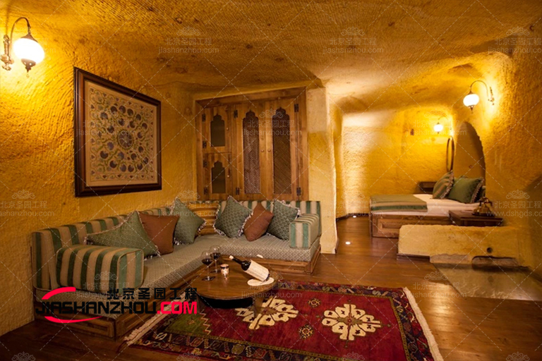 青島loft仿真巖洞主題民宿也太美太真實了吧