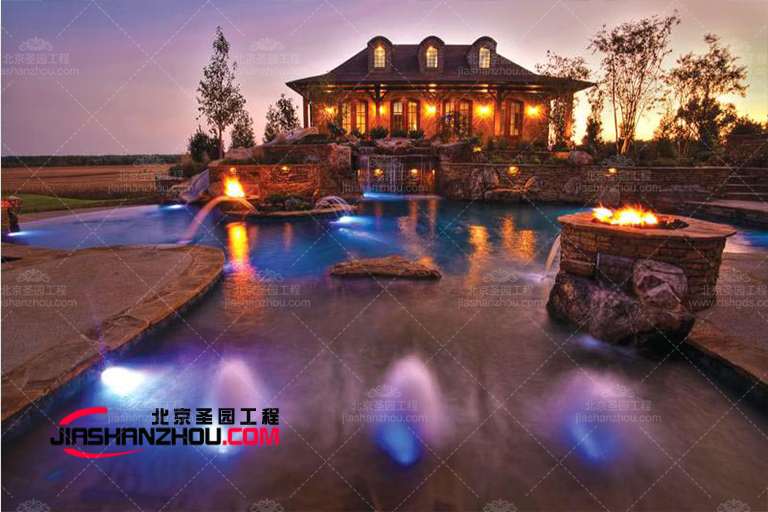 人工水泥塑石假山為雁棲湖匯樹漁灣增添了活力和舒適感