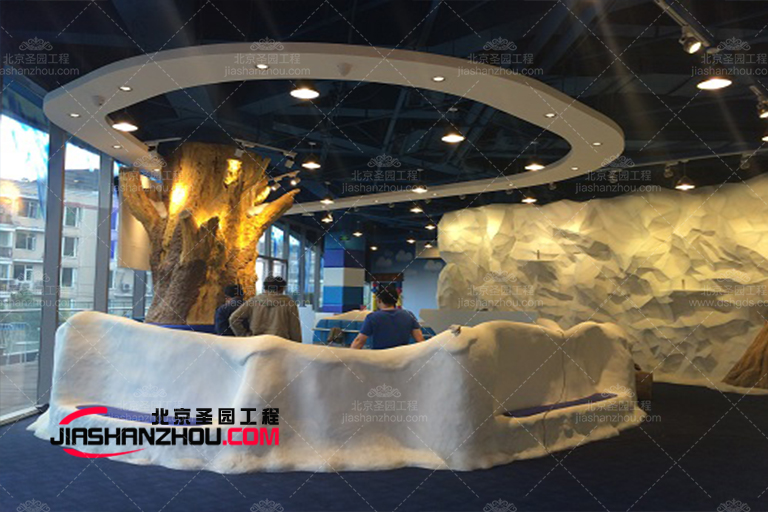 池州齊景甲苑小區(qū)室內(nèi)GRC塑石假山工程順利驗(yàn)收