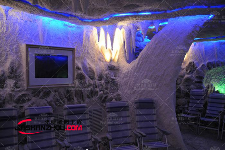 仿真洞穴主題喜馬拉雅鹽療房兼具實(shí)用性和美感