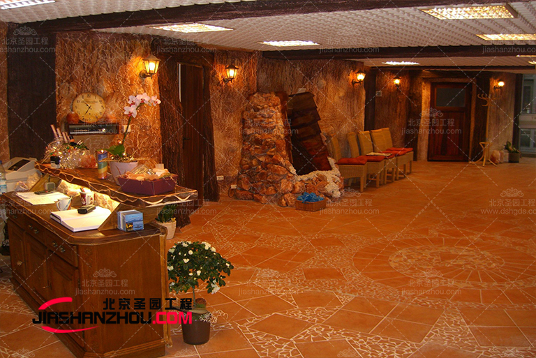 北京廠家華麗豪華的法國f 格仿真鹽洞酒店設(shè)計畫廊