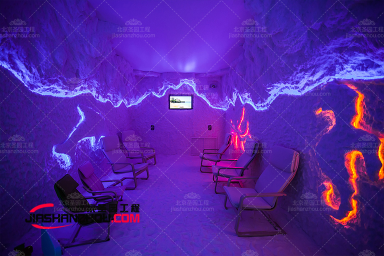 一些受歡迎的紫色仿真鹽洞酒店室內(nèi)顏色設計