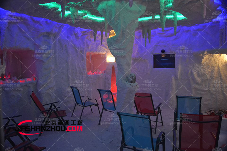 一些優(yōu)雅豪華鹽洞汗蒸鹽療房的搭配元素