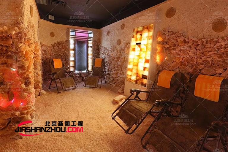汗蒸房洞穴式鹽療房巧妙運用了微妙的設計元素 前衛(wèi)而優(yōu)雅