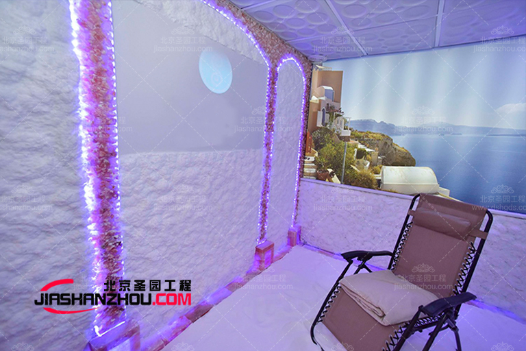 專業(yè)安裝仿真洞穴式主題鹽療房\酒店會(huì)所中心鹽療房濕蒸房