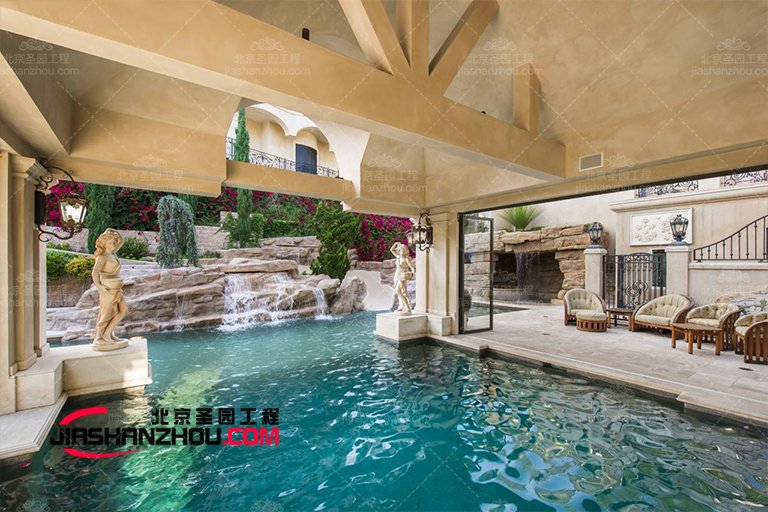 徐州無名山生態(tài)觀光體驗園塑石假山水池景觀翻新工程