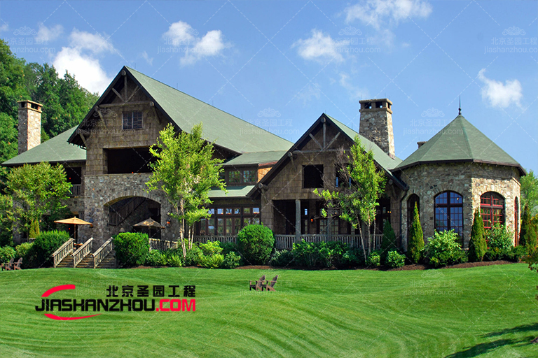 清新自然式的舒適仿真樹皮酒店客廳設(shè)計制作