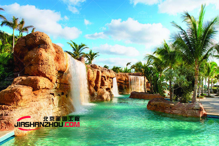 山東TCP塑石假山水池景觀制作 承接大型塑石假山水景工程