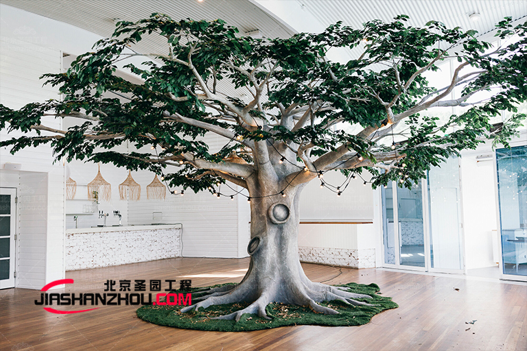 不懼陽光直射的室內(nèi)仿真樹植物低維護不耗力