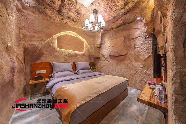 人造水泥仿真山洞酒店制作有很多種快來看看