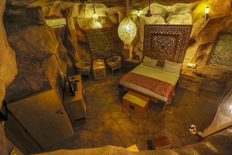 人造水泥仿真巖洞酒店制作 水泥浮雕廠家定制