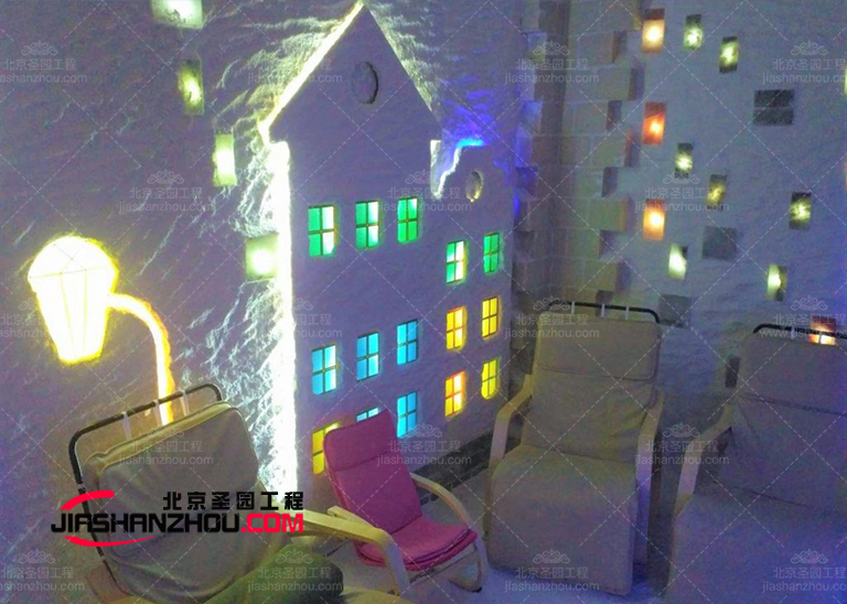 帶圖案的現(xiàn)代仿真鹽洞酒店墻壁設(shè)計(jì)美翻了