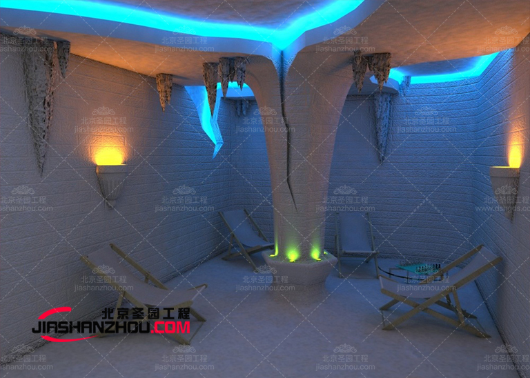 仿自然主題汗蒸房鹽洞-新洞穴療法 讓您身心放松