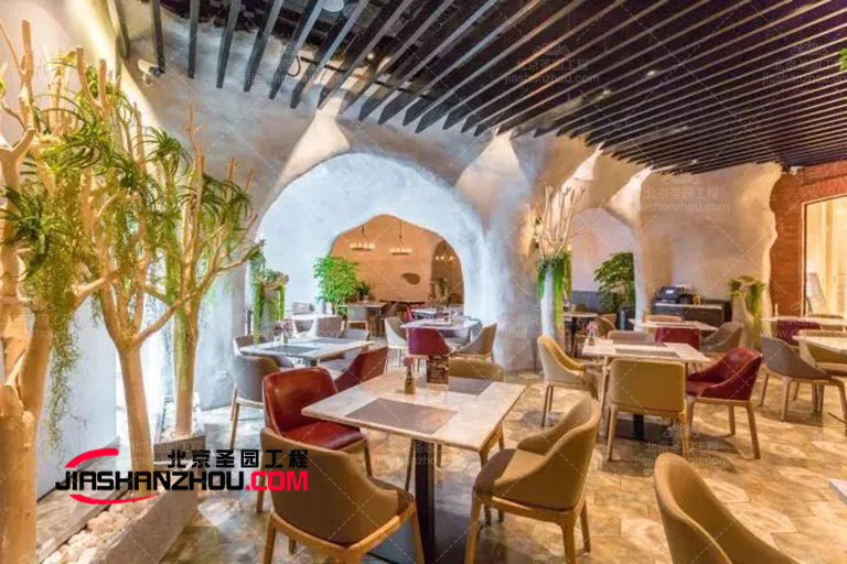 仿古洞穴餐廳也可以是很時(shí)尚的 來看看效果圖