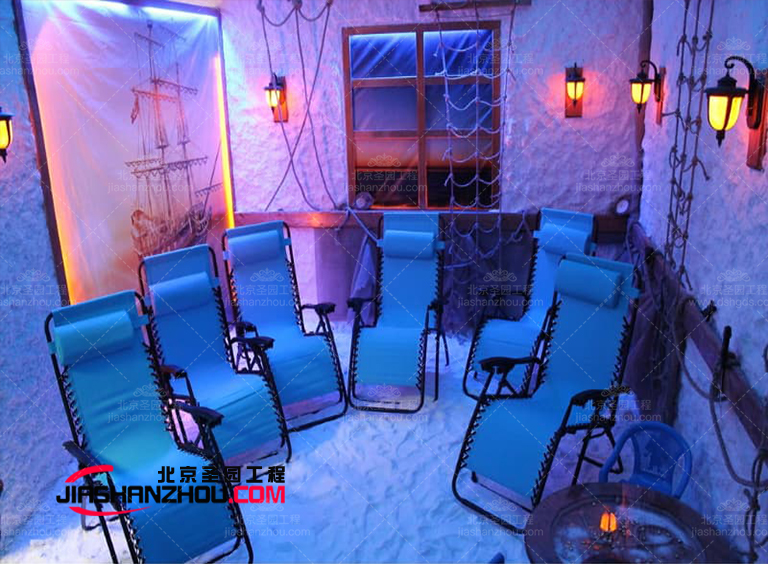 洞穴式鹽療房設(shè)計(jì)類型不同會(huì)對(duì)空間整體感覺產(chǎn)生很大影響