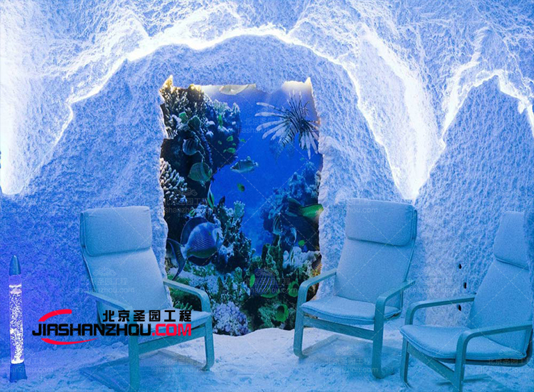 洞穴式鹽療房另一個重要概念是不要讓裝飾設(shè)計(jì)看著太做作