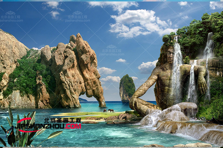 手工TCP塑石假山水池景觀施工中需要注意的幾個點