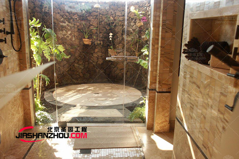 北京廠家安裝仿古窯洞主題酒店洞穴浴室的施工步驟過程