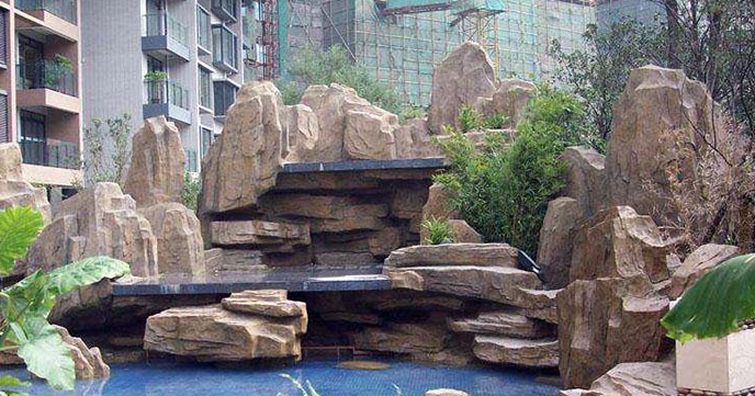 園林景觀中的水泥假山寓意什么您知道嗎？