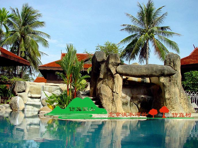 水泥假山款式新穎亮麗、高雅別致、豪華壯觀