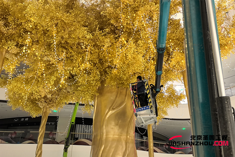 天津西青區(qū)仿真樹設計 讓自然美景在龍湖梅江天街觸手可及