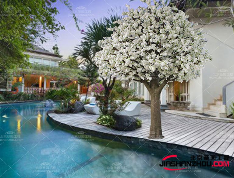 漫步湖南月湖公園仿真樹(shù)花香與綠意交織感受自然之魅力