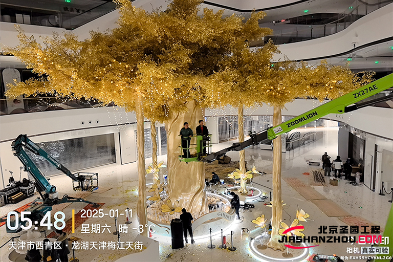 探索仿真樹的神奇世界 天津西青區(qū)仿真樹發(fā)財樹制作