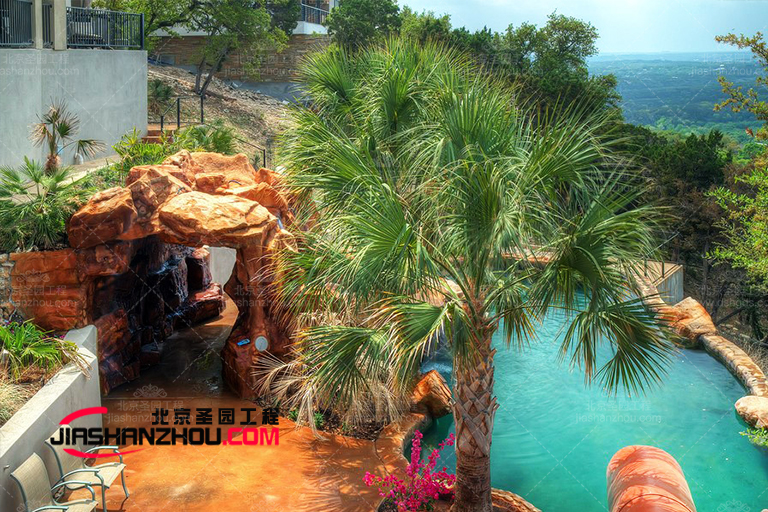 森林深處里建水泥假山怎么樣 四川宜賓水泥假山美圖欣賞