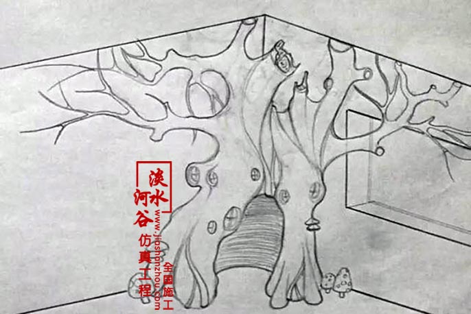 仿真樹模型