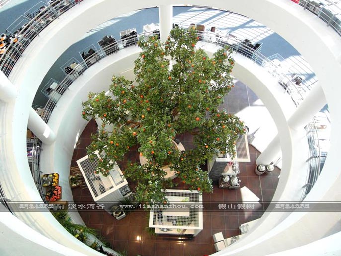 仿真樹葉室內(nèi)裝飾效果