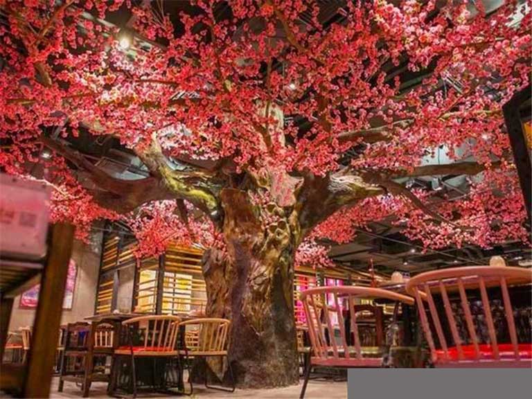 仿真桃花樹