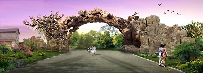 仿真樹(shù)大門(mén)