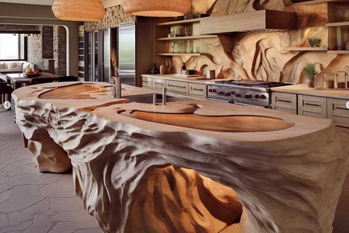 水泥仿木餐桌.jpg 水泥仿木餐桌