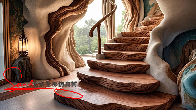 水泥仿木臺(tái)階.jpeg 水泥仿木臺(tái)階