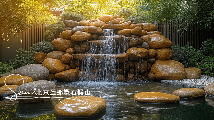 庭院假山魚(yú)池圖片.png 庭院假山魚(yú)池圖片