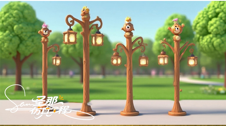 卡通燈桿