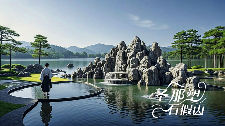 水泥假山.jpg 水泥假山